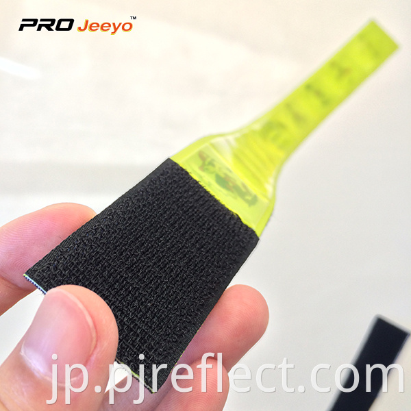 Reflective Yellow Pvc Velcro Armband Wb Mst001